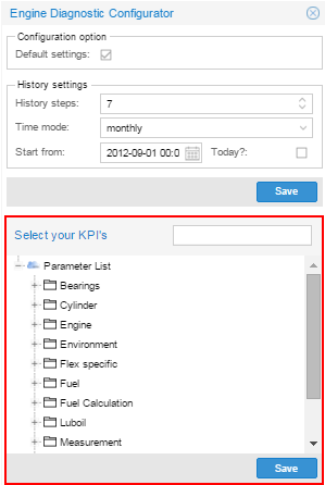KPI settings